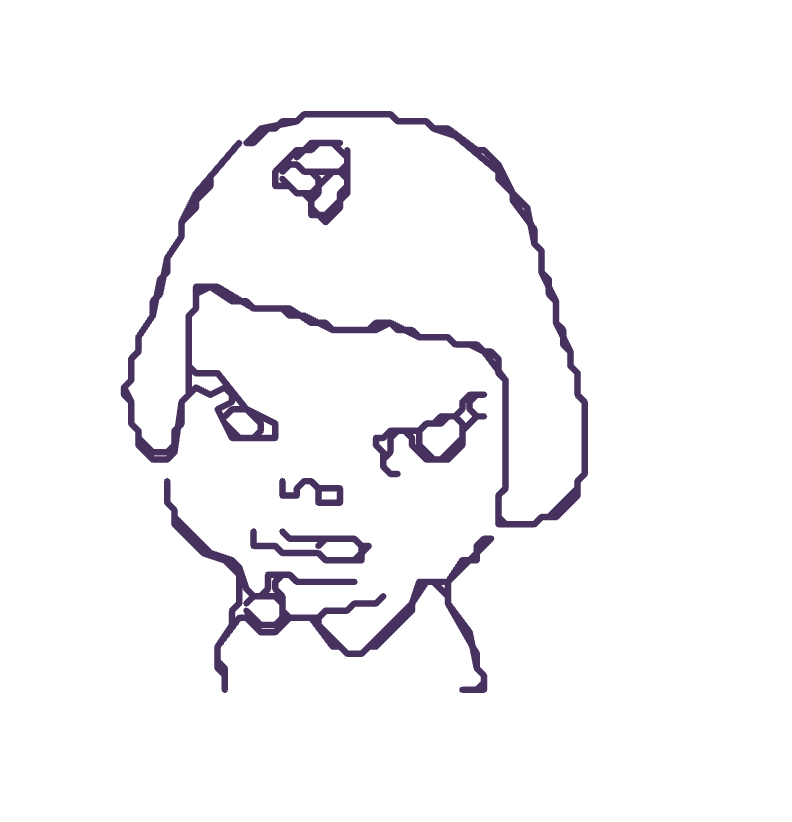 Student traveler persona with flower detail